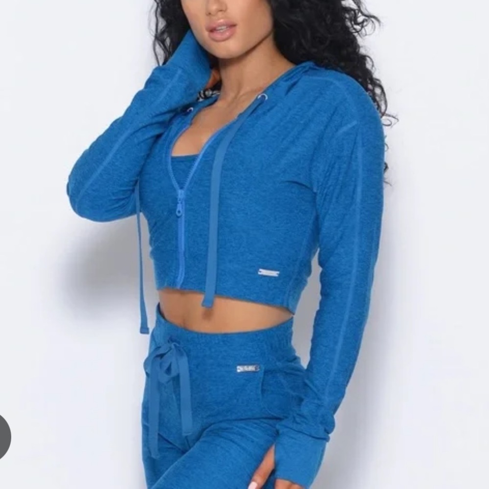 Bombshell sportswear cozy zip hoodie